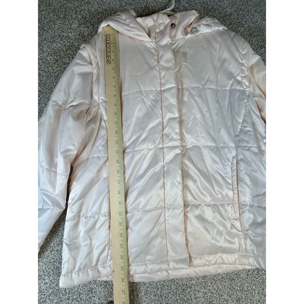 Nike Puffer Jacket Vest Size 16/18 XL Youth‎ Pink Removable Sleeves